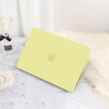 G JGOO Compatible with MacBook Neo Case 13 inch 2026 Release Model A3404, 100% Match Official Color, Matte Plastic Protective Hard Shell Case with Keyboard Cover & Screen Protector, Citrus Clear - color: Citrus Clear