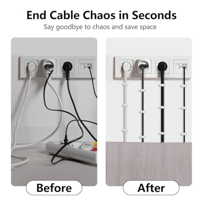 Jadaol 100Pcs 7.5mm Cable Clips with Nails, Custom Fit for Jadaol Cat6 Flat Ethernet Cable, Wall Wire Tacks for RJ45 LAN, Coax, Speaker, and Network Cables - size: 7.5mm
