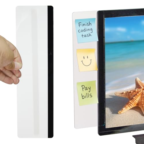 Office Desk Accessories, Monitor Memo Board, Office Supplies, for Office Decor, Women Men's Sticky Note Holder, Desk Decor, Cute Desk Accessories 1pcs Transparent Left (Left, 1) - style: Left