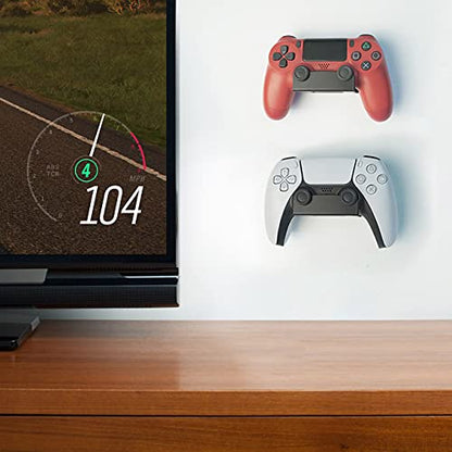 Monzlteck New Wall Mount for PS4 Controller,Compatible with PS5 Controller,Screw-Free Application（1 Piece）