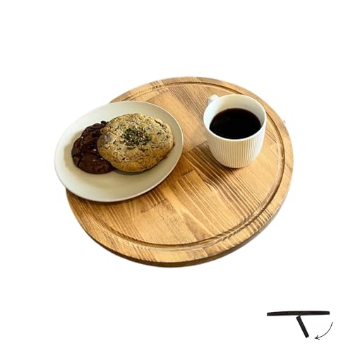 Sofa Tray – Wooden Foldable Sofa Tray Table for Seat Cushion, Perfect for Coffee & Remote Control, Solid Wood Sofa Tray Table, Solid Spruce Couch Table (Madrid, Medium 14") - color: Madrid, size: Medium 14"