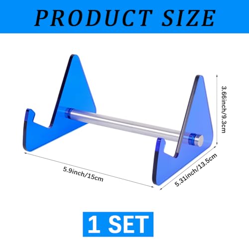CRASPIRE Keyboard Holder Shelf Keyboard Display Stand Blue Acrylic Iron Portable Removable Mechanical Computer Collection Storage Desktop Tray Rack for Computers Tablet Home Office Study Supplies - color: Blue