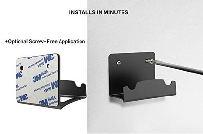 Monzlteck New Wall Mount for PS4 Controller,Compatible with PS5 Controller,Screw-Free Application（1 Piece）