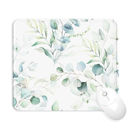 eulps Mouse Pad with Stitched Edge, Multiple Patterns Computer Mouse Pads with Non-Slip Rubber Base, Washable Cloth Mousepad, for Gaming, Laptop, PC (Leaves) - color: 30Leaves