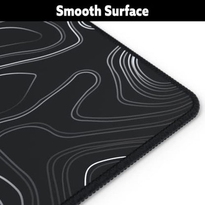 Gamer Boss - Gaming Mouse Pad - 36 x 12 Inches - 4mm Thick with Stitched Edges, Non-Slip Rubber Base, Premium Cloth Mousepad, Desk Mat for Laptop, Keyboard, Computer & PC (Extended, Topographic) - color: Topographic, size: 36" x 12"