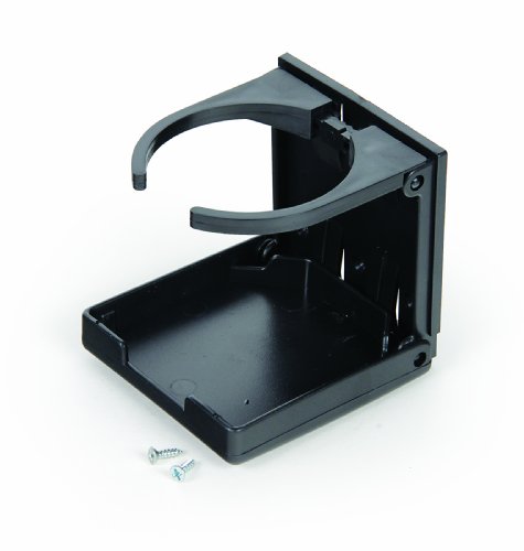 Camco Camper/RV Drink Holder - Features Adjustable Space-Saving Design & Holds Almost Any Size Mug, Cup, Bottle or Can - Extra Cup Holder for Cars, Trucks, RVs, Vans, Boats, and More - Black (44044) - color: Black