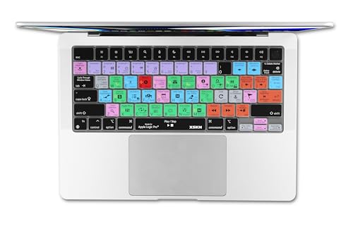 XSKN Logic Pro Shortcut US Version Keyboard Cover Skin for 2026-2021 MacBook Pro 14 16 inch MacBook Air 13 15 inch with M5/M4/M3/M2/M1 and MacBook Neo