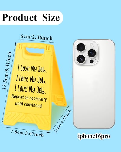 I Love My Job Funny Office Decor Desk Accessories Gifts for Team Coworkers Employee Boss Day Emotional Support Gag Gift for Men Women Friends Cubicle Decoration - style: I Love My Job