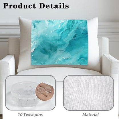 Recliner Headrest Cover Printed Sofa Chair Covers Quick Dry Headrest Cover for Recliner Furniture Headrests Protector for Office Chair Theater Seat Green Marble - color: Green Marble