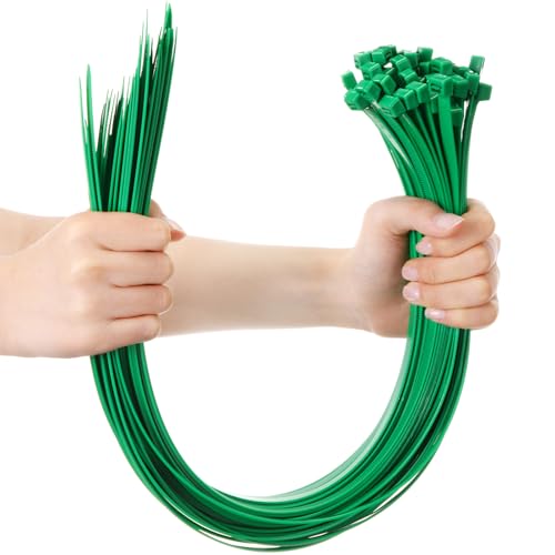 Shappy 24 Inch 50 Pcs Zip Ties Heavy Duty Strong Large Cable Wire Ties Zip Industrial Sturdy Wire, Awnings Tying Branches Bundling of Crops Fixed Water Pipes (Green) - color: Green, size: 24 inch