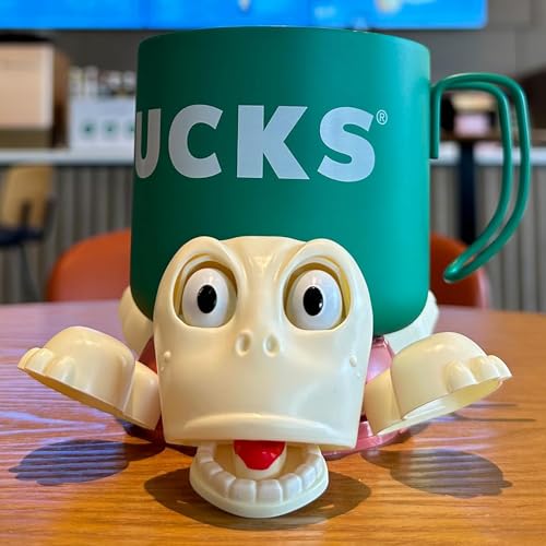 JOD® Funny Turtle Coaster Cup Holder – Cute 3D Animal Drink Holder with Moving Limbs, Unique for Mom, Novelty Desk Decor for Women (Pink Pro) - color: 1pc-pink