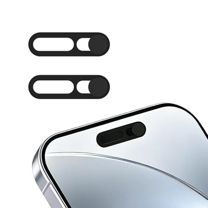 Front Camera Cover,Camera Covers Compatible with iPhone 17/17 Air / 17 Pro/ 17 Pro Max,Privacy Protection Slide, 2 Pack-Black - color: Black