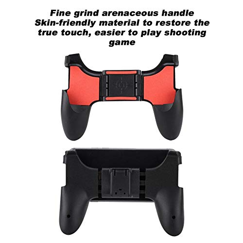 Mobile Game Controller, Low Latency Folding Gaming Joystick Fine Grind Arenaceous Handle Holder, Ergonomic Shooter Trigger Mobile Cell Phone Gamepad for PUBG