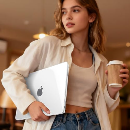 May Chen for MacBook Neo 13 inch Liquid Retina Display ((2026 Release A3404), Slim & Lightweight Protective Case with Screen Protector&Keyboard Cover&Dust Plug, Crystal Clear - color: Crystal Clear