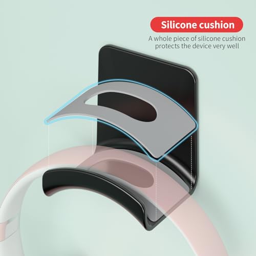 2 Pcs Headphone Stand Wall Mount Mini Headphone Hook Holder with Strong Adhesive Headset Stand Headset Holde (ZY88 wall Mount 2pcs) - style: ZY88 wall mount 2pcs