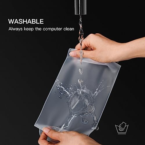 Universal Keyboard Cover Skin for Standard Size PC Computer Desktop Keyboard Ultra Thin Silicone Waterproof Dustproof Keyboard Cover Skin Protector, Clear (Size: 17.7" x 5.5") - size: 17.7" x 5.5"