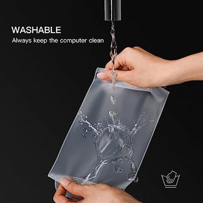 Universal Keyboard Cover Skin for Standard Size PC Computer Desktop Keyboard Ultra Thin Silicone Waterproof Dustproof Keyboard Cover Skin Protector, Clear (Size: 17.7" x 5.5") - size: 17.7" x 5.5"