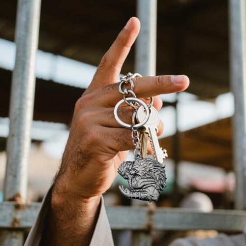 MEETCUTE Elden Keychain, Cool Elden Key Ring for Men and Women Cosplay Accessories for Gamers and Fans - C
