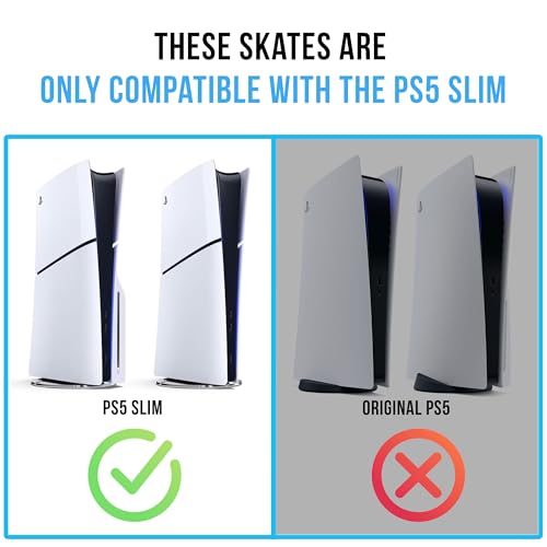 Glistco Skates - Horizontal Stand Compatible with PS5 Slim (Galaxy Purple) - color: Galaxy Purple