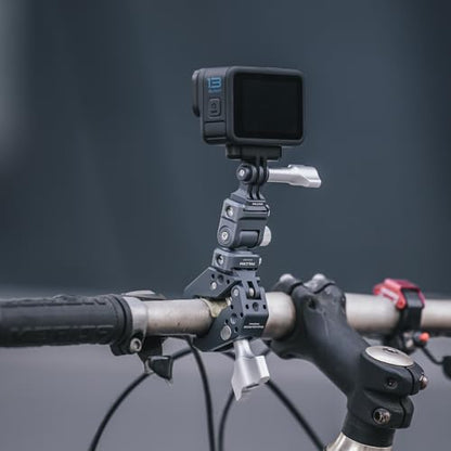 FALCAM Super Clamp, Crab-Shaped Super Clamp with 1/4", 3/8" and Arri Locating Pin Threaded Holes,T-Shaped Wingnut-F22A4801