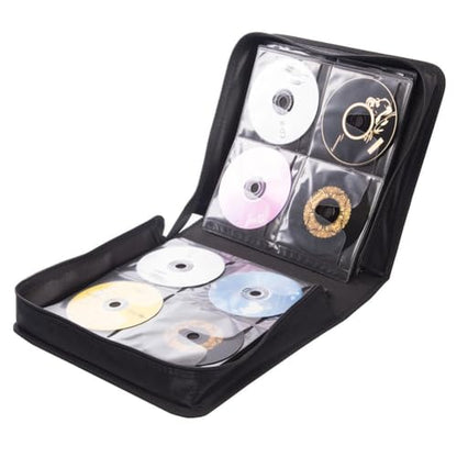256 Capacity CD/DVD case Wallet, Storage,Holder,Booklet （Black） - color: 256 Black