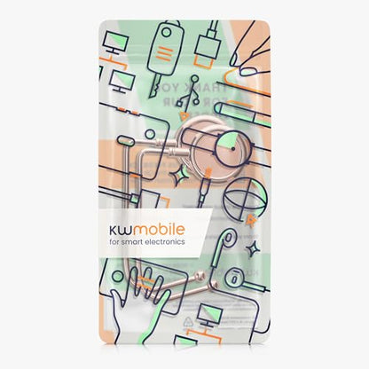 kwmobile Purse Hook for Table - Set of 2 Purse Holder - Handbag Hanger - Portable Bag Holder - Bag Hooks for Desk - Table Hook Rose Gold - color: Rose Gold