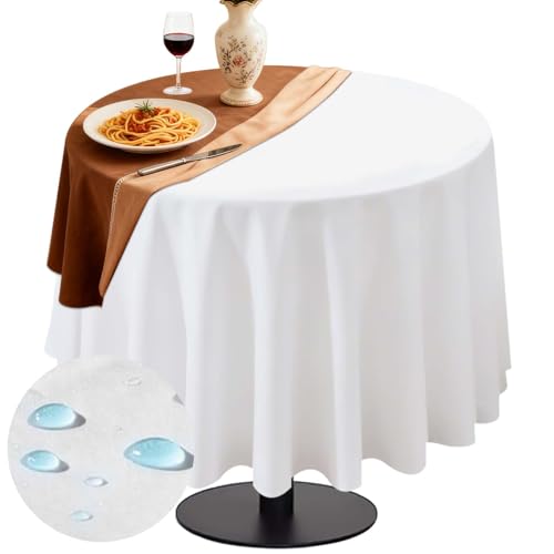 Table Pad Protector with Flannel Backing Cut to Fit Waterproof Heat Resistant Heavy-Duty Reusable Table Cloth 60" Round Vinyl Table Padding Under Tablecloth - size: 60" (Round)
