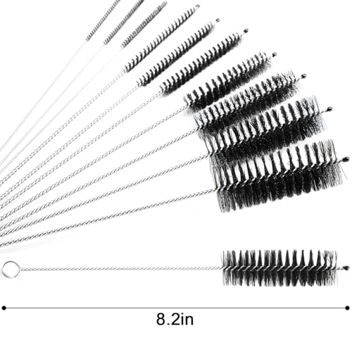 LOVEINUSA Straw Cleaner Brush, 10 Pieces 8.2 Inch Bottle Brush, Nylon Tube Brushes Kit for Reusable Drinking Straws, Sippy Cup, Tumbler, Water Bottle - color: 10pcs