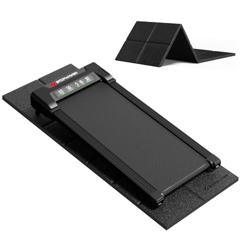 Stepwaver Walking Pad Mat for Carpet Floor, 68"x24", Treamill Mat for Hardwood Floors, High Density, 0.2" Thickness, Folable, Floor Protection for Bike, Elliptical, Treadmill - size: 68"L x 24"W x 0.2"Th