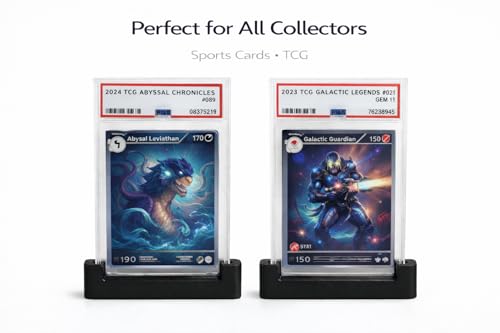 5 Pack PSA Graded Slab Stand – Graded Card Display Holder, Sports Card Display Stand, Trading Card Stand for Graded Cases, Baseball Cards, TCG cards Collectible Card Holder