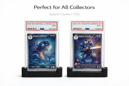 5 Pack PSA Graded Slab Stand – Graded Card Display Holder, Sports Card Display Stand, Trading Card Stand for Graded Cases, Baseball Cards, TCG cards Collectible Card Holder