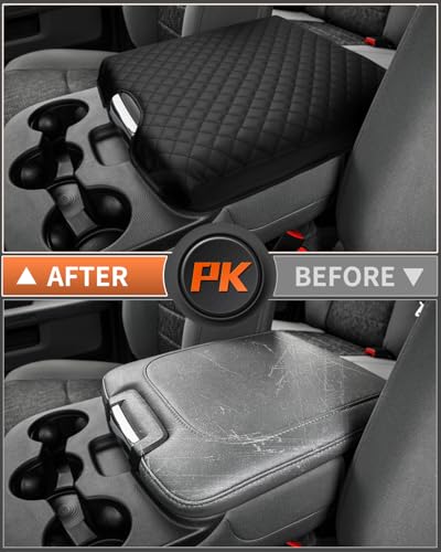 Shademax Center Console Cover for 2013-2018 Ram 1500 & 2013-2024 Ram 2500/3500/1500 Classic Accessories Armrest Cover Cushion Pad for Jump Seat Console Leather Armrest Seat Box Console Lid Protector - size: for Dodge Ram 2013-2026 Ram