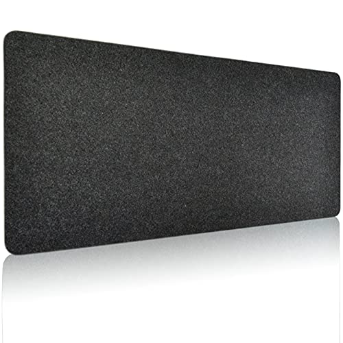 DAWNTREES Non-Slip Felt Desk Mat,36 x 16 Inches Large Desk Pad Protector,Office Computer Desk Mat for Full Keyboard and Mouse Pad - color: Dark Grey, size: 36" X 16"