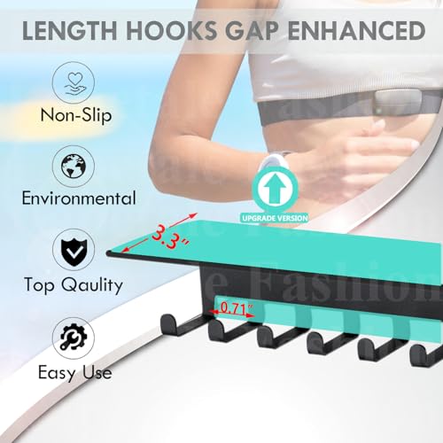 Non-Slip Trophy Shelf,Trophy and Medal Display Shelf, Medal Hanger Display For Wall with 16inchL,Shelves For Trophies medal display Upgraded Medal Holder display For gymanstics,race,soccer,swim - color: Black, size: Non Slip-16 Inches Long 15 hooks