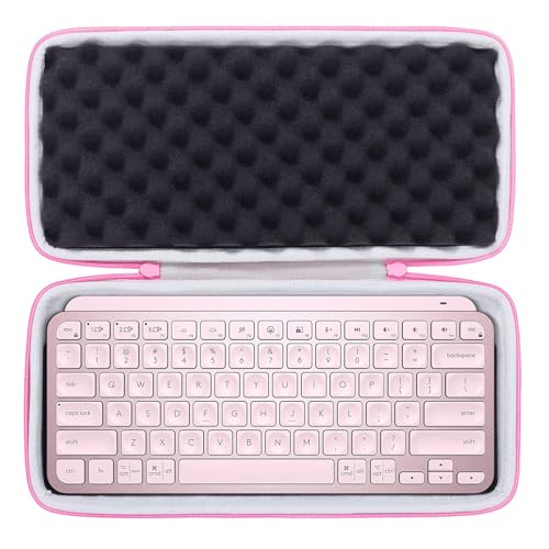 co2CREA Logitech MX Keyboard Case Replacement for Logitech MX Keys Mini Advanced Wireless Illuminated Keyboard (Case for MX Keys Mini Keyboard, Rose Case) - color: Rose, size: Case for MX Keys Mini Keyboard
