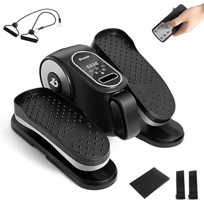 Under Desk Elliptical Machine, Eliptical Leg Exerciser As Seen On TV with Remote,12 Speed Levels for Whole Family,Forward & Reverse Direction, Auto & Manual Mode, Quiet Portable Machine, Home & Office
