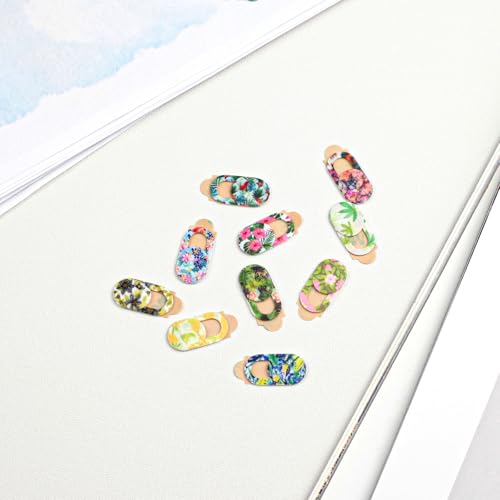 10-Pack Laptop Camera Cover Slide Cute – Ultra Thin Floral Webcam Cover for iPhone, iPad, MacBook, Laptop, PC & Tablet – Privacy Protection Slider