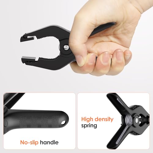 Backdrop Clamps Clips - 3.5in - Small Spring Clamps for Backdrop Stand, 10 Pack Heavy Duty Plastic Muslin Photo Clamp for Photography Photobooth, Balloon Arch, Woodworking - size: 3.5in