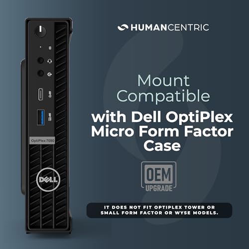 HumanCentric Case Pack 20 Units, Mount Compatible with Dell OptiPlex Micro Form Factor Case, VESA, Under Desk and Wall Mount Fits MFF 3040, 3046, 3050, 3060, 3070, 3080, 5050, 5060, 5070, 7040, More - size: 20 units