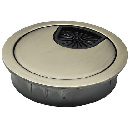 Desk Grommet 2" (50 mm), Desk Cord Hole Cover, Cable Grommet Metal Zinc Alloy Materilal, Desk Hole Grommet for Office and Home Table Cable, Detachable Cable Cord Organizer (Bronze 1 Pcs) - size: 2" (50 mm), style: Bronze