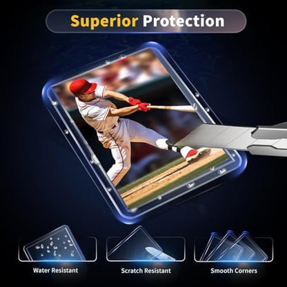 1000 Card Sleeves Hard Plastic, Premium Baseball Card Sleeves, 3" x 4" Trading Cards Holder, Sports Football Game Cards Protectors Top Cases (500 Hard Sleeve + 500 Soft Sleeve) - size: 500 Hard Sleeves + 500 Soft Sleeves