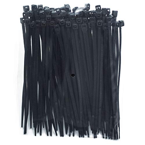 4 Inch Zip Ties (Tying Length 2.8"), 300pcs Nylon Cable Ties BLACK - color: Black 300pcs, size: 4 inch