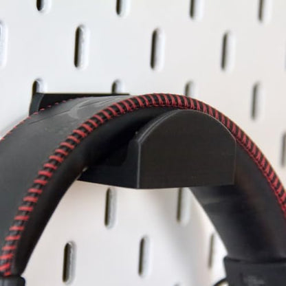 Headphone Holder Compatible with IKEA SKADIS Pegboard Headset Hanger Hook - color: Black