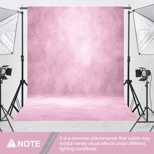 Abstract Professional Photography Backdrop for Portrait Photo Props Booth Background Photoshoot Studio with Polyester Fabric Roller Pocket on Top (8x10ft,Light Pink,No Stand) - color: Pink, size: 8'x10'