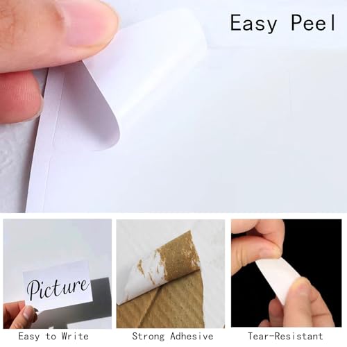 100Pcs Self-Adhesive Drawer Divider Labels – Clear Address Stickers for Organized Storage – Bamboo Silverware Drawer Divider Labels
