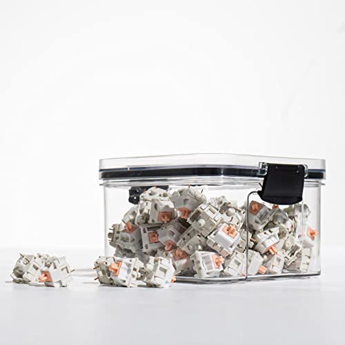 Gliging Switch Storage Mechanical Keyboard Switch Container Keycaps Sealed Can Storage Bottle Display Can Keycap Storage Box - size: Small