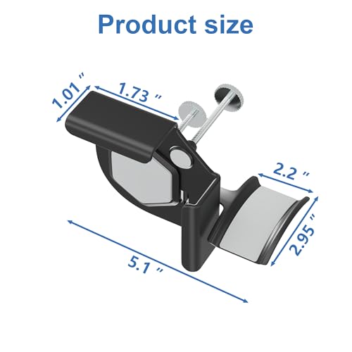 Headphone Holder for Screen, Plastic Headphone Stand, Headset Stand Suitable for AirPods Max, Sony, Bose, Beats and More (black)