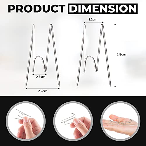 KuanStore 50Pcs Cubicle Hooks - Fabric Panel Wall Hooks with Clear Storage Box for Office, Home, School Decor & DIY Parties | with Clear Storage Box for Office, Home, School Decor & DIY Parties - color: ['Silver']