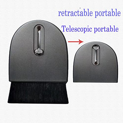 2-Pack Retractable Electronics Cleaning Brush & Brush, Soft Bristles, Safe for Screens & Lenses, Keyboard Cleaner, Fits MacBook, Camera, Car Interiors, Home Supplies. - color: Black Black