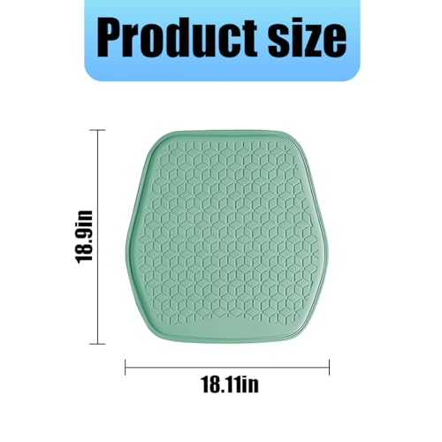 Zpana Gel Car Seat Cushion, Non-Slip & Comfortable Automotive Chair Protector Pad for Driving, Breathable Vehicle Interior Mat Cover Accessories, Universal for SUV Sedan Truck (Green) - color: Green